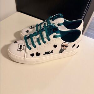 Karl Lagerfeld Cate Pins Lace Up Sneakers Women